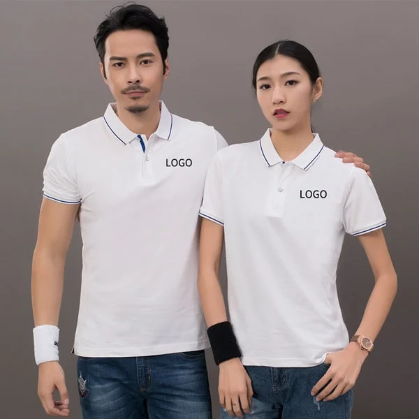 Áo Thun Polo Nam Trắng - Đồng Phục Vàng