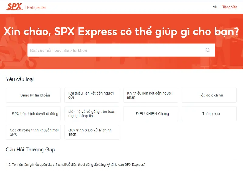 Spx express - Gửi tại điểm dịch vụ Spx express - Gửi tại điểm dịch vụ
