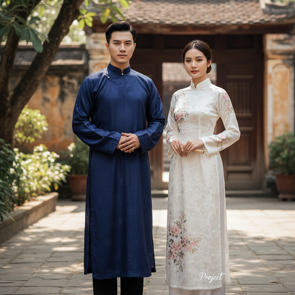 Sự khác biệt giữa áo dài ngũ thân nam và áo dài ngũ thân nữ
