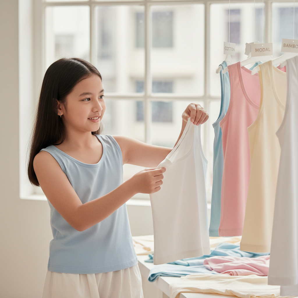 Áo lá cho bé gái dậy thì: Chọn chất liệu gì để thoải mái nhất?