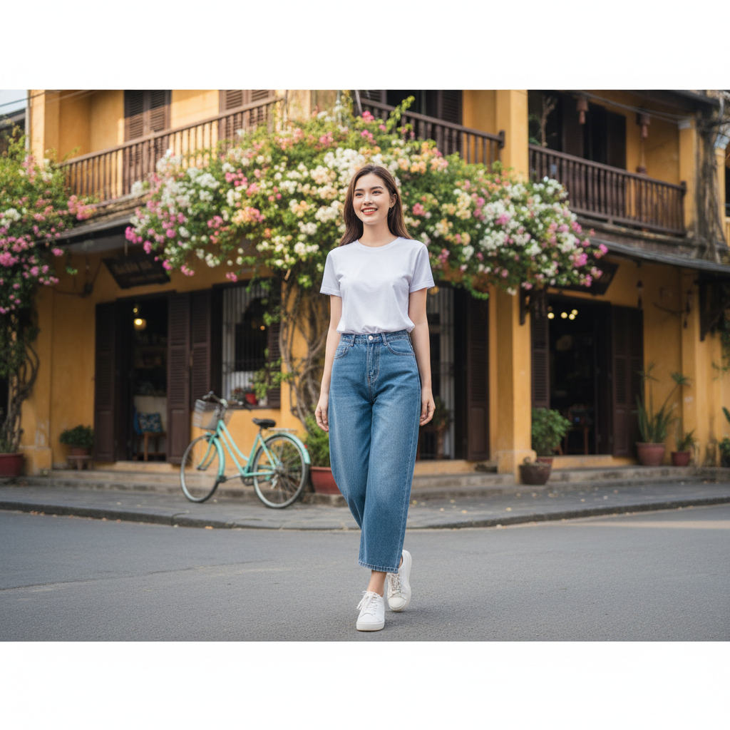 Áo phông nữ cotton: Sự thoải mái tối đa cho ngày dài năng động