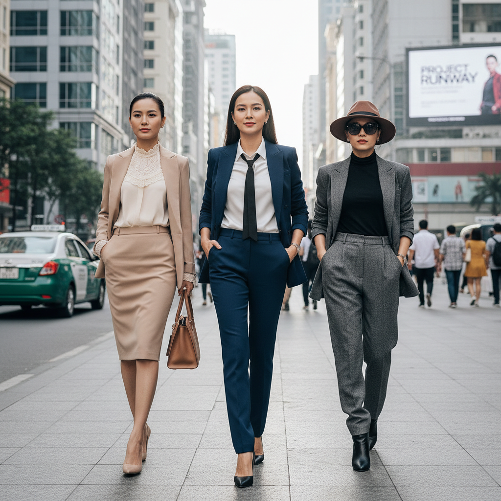bộ quần áo vest công sở nữ