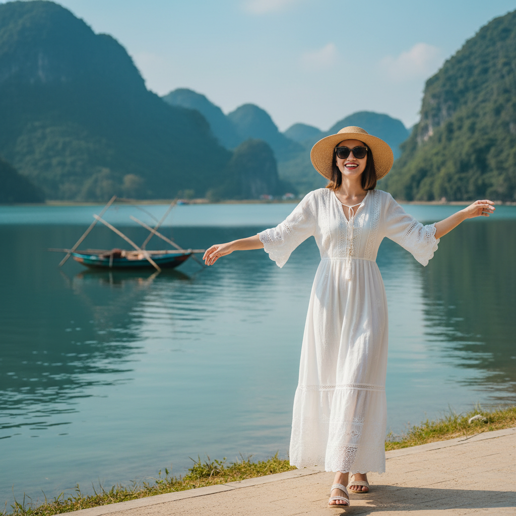 Đi đầm lập an mặc gì? Những set đồ cực "chill" cho nàng du lịch