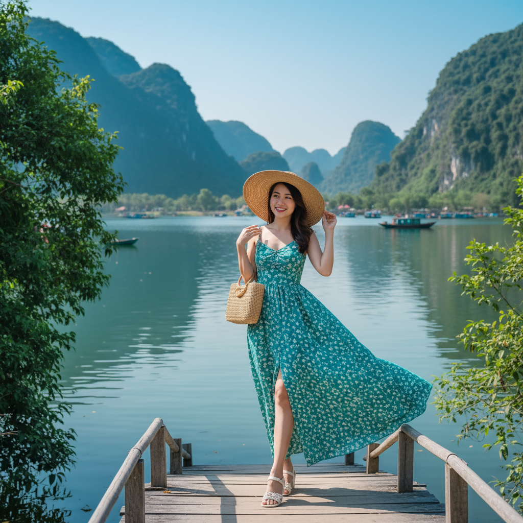 Đi đầm lập an mặc gì? Những set đồ cực "chill" cho nàng du lịch